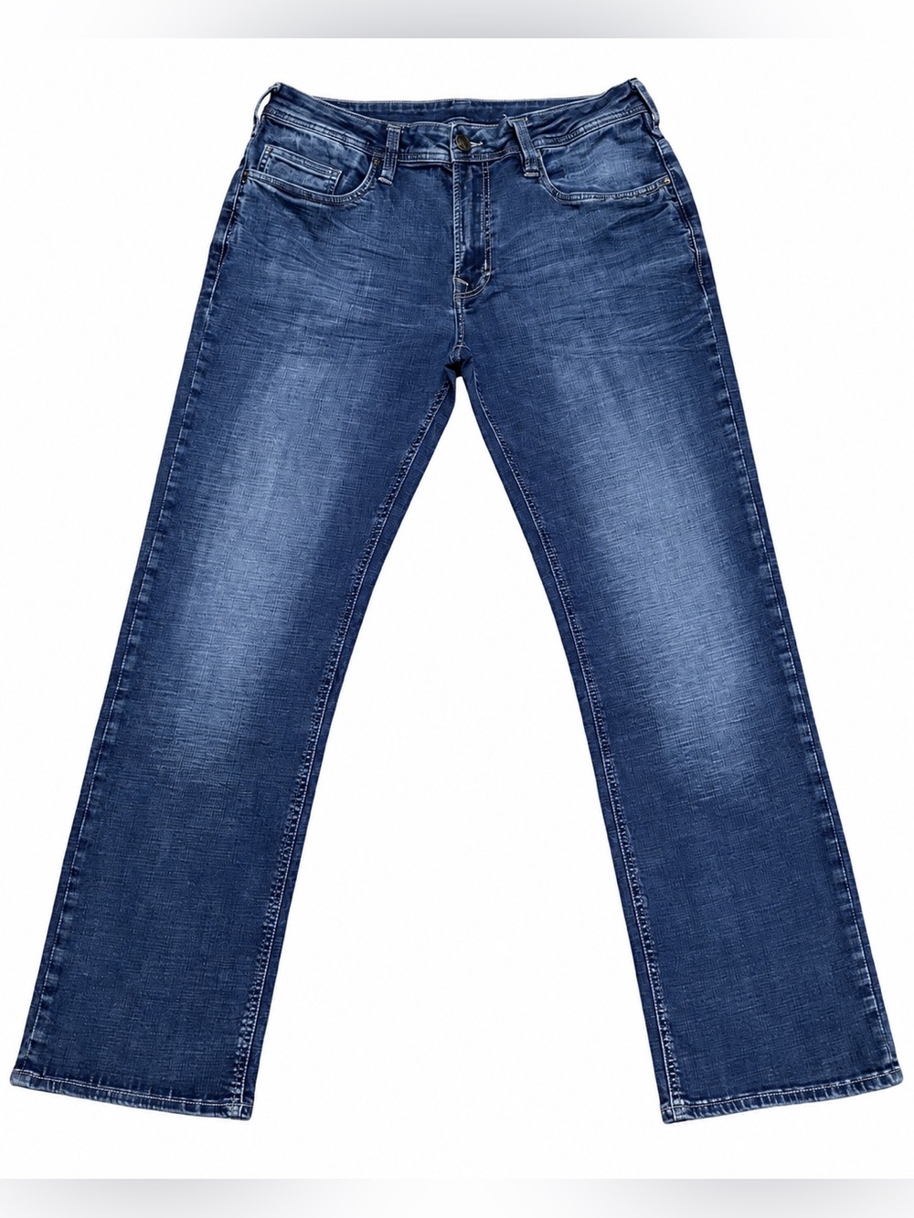 Buffalo David Bitton Six-Men’s Straight Leg Stretch Denim Jeans Blue 33x32 EUC